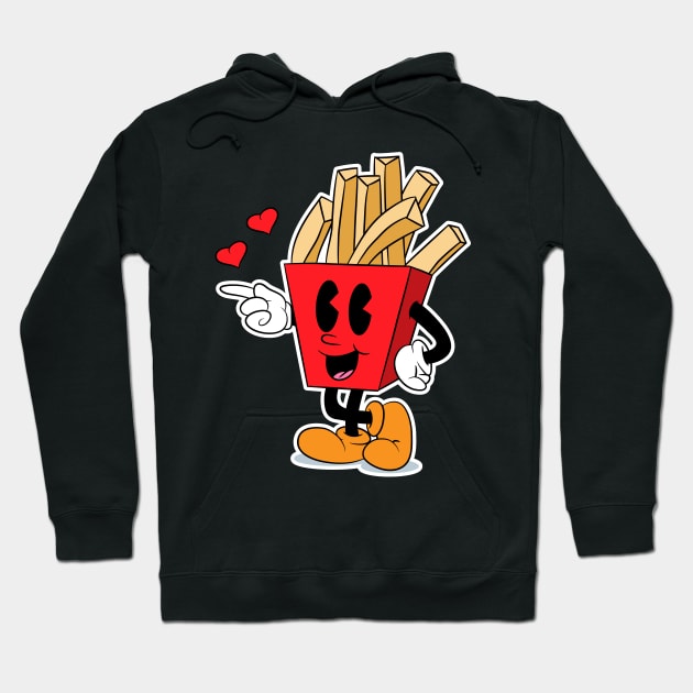 Matching Couple Burger Fries Perfect Pair 3a Hoodie by Teesbyhugo